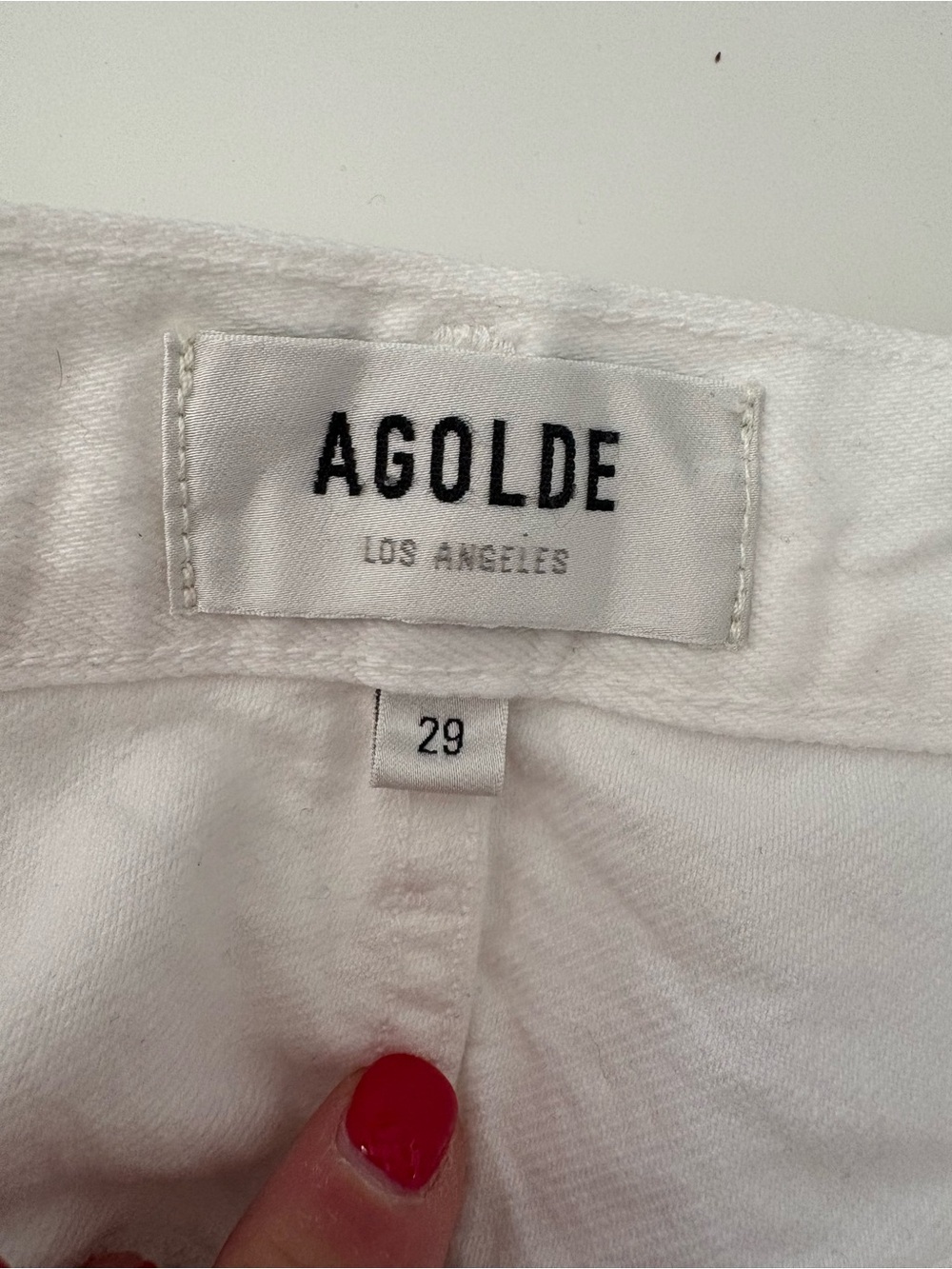 AGOLDE Stella High Rise Organic Cotton White Wash Denim Shorts
SZ 29 - Picture 12 of 12